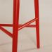 Дизайнерский стильный барный стул №3 красный Ral 3020, премиум, ручная работа