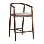 Стул деревянный дизайнерский полубарный Mamont (Мамонт) черный орех / Superior 02