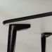 Дизайнерский стильный стол Dan 120 х 80 черный, премиум, ручная работа