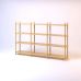 Дизайнерская стильная полка Dao 3-4 натуральный дуб, премиум, ручная работа