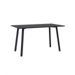 Дизайнерский стильный стол Horik 120 х 80 черные ноги/черный дуб, премиум, ручная работа