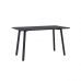 Дизайнерський стильний стіл Horik 120 х 80 чорні ноги / чорний дуб, преміум, ручна робота