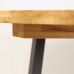 Стол деревянный дизайнерский раскладной Nordic (Нордик) d-120+50 натуральный дуб