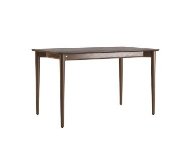 Стіл розкладний дизайнерський Silva (Сільва) з дерева 130+40 x 80 темний горіх