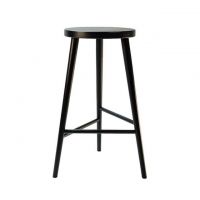 Дизайнерский стильный барный стул №3 черный, премиум, ручная работа