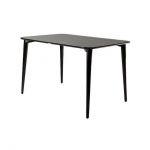 Дизайнерский стильный стол Dan 120 х 80 черный, премиум, ручная работа