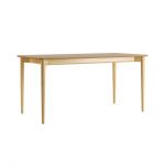 Стол раскладной дизайнерский Silva (Сильва) из дерева 160+40 x 80 натуральный дуб