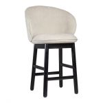 Стілець дерев'яний дизайнерський барний Stitch (Стіч) чорний / Magenta 13