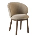 Стілець дерев'яний дизайнерський Stitch (Стіч) темний горіх / Vouge 02