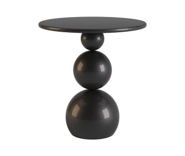 Столик кофейный дизайнерский Bolla (Бола) эксклюзив 2 черный суперглянец МДФ