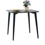 Дизайнерский стильный стол Dan 80 х 80 черный, премиум, ручная работа