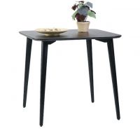 Дизайнерський стильний стіл Dan 80 х 80 чорний, преміум, ручна робота