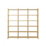 Дизайнерская стильная полка Dao 3-6 натуральный дуб, премиум, ручная работа