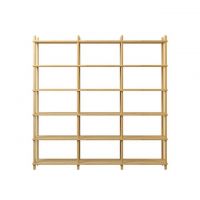 Дизайнерська стильна полиця Dao 3-6 натуральний дуб, преміум, ручна робота