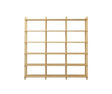 Дизайнерская стильная полка Dao 3-6 натуральный дуб, премиум, ручная работа