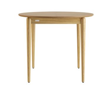 Стол раскладной Eclipse (Эклипс) d-93+40 натуральный дуб