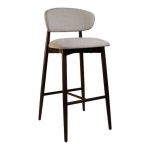 Дизайнерський стильний стілець барний Panda темний горіх, преміум, ручна робота