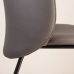 Стілець дизайнерський напівбарний Lilo (Ліло) сіра екошкіра