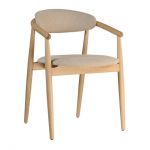 Стілець дерев'яний дизайнерський Mamont (Мамонт) soft натуральний ясен / Austin 2