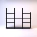 Дизайнерська стильна полиця Dao 11 чорний дуб, преміум, ручна робота