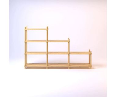 Дизайнерская стильная полка Dao 8 натуральный дуб, премиум, ручная работа Дизайнерская стильная полка Dao 8 натуральный дуб, премиум, ручная работа