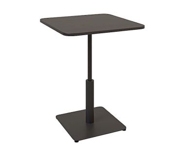 Дизайнерский стильный стол Ibiza Soft light 60x60 черный металл/черный ДСП (текстура), премиум, ручная работа Дизайнерский стильный стол Ibiza Soft light 60x60 черный металл/черный ДСП (текстура), премиум, ручная работа