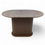 Стол дизайнерский овальный раскладной B-WOOD (Б-Вуд) 140х80-90+40