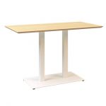 Дизайнерский стильный стол Tetra Double 120 х 70 белый, премиум, ручная работа