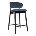 Дизайнерский стильный полубарный стул Panda черный, премиум, ручная работа