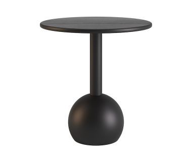 Столик кофейный дизайнерский Bolla (Бола) эксклюзив черный RAL 9005 МДФ+шпон