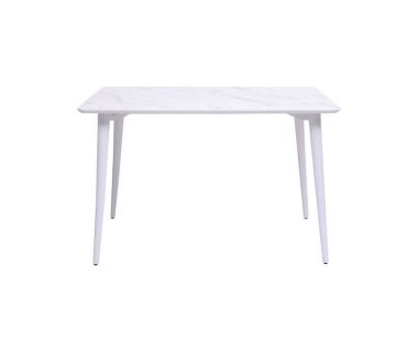 Дизайнерський стильний стіл Dan 120 х 80 HPL Arpa 3346 Ker / білий, преміум, ручна робота