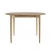Стіл розкладний дизайнерський Silva (Сільва) з дерева d-120+40 натуральний ясен