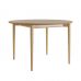Стіл розкладний дизайнерський Silva (Сільва) з дерева d-120+40 натуральний ясен