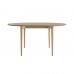 Стіл розкладний дизайнерський Silva (Сільва) з дерева d-120+40 натуральний ясен