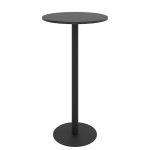 Дизайнерський стильний стіл Soul light bar d-60 чорний метал / чорне ДСП (текстура), преміум, ручна робота