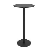 Дизайнерський стильний стіл Soul light bar d-60 чорний метал / чорне ДСП (текстура), преміум, ручна робота