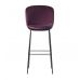 Стул дизайнерский барный Lilo (Лило) винный вельвет