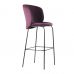Стул дизайнерский барный Lilo (Лило) винный вельвет