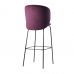 Стул дизайнерский барный Lilo (Лило) винный вельвет