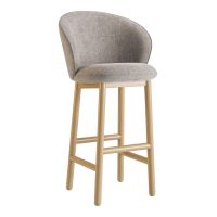 Стілець дерев'яний дизайнерський барний Stitch (Стіч) натуральний ясен / Vouge 14