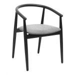 Дизайнерский стильный стул Mamont черный / Austin 19, премиум, ручная работа