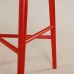 Дизайнерский стильный полубарный стул №3 красный Ral 3020, премиум, ручная работа