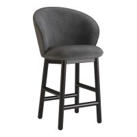 Стул деревянный дизайнерский полубарный Stitch (Стич) черный / Node 19