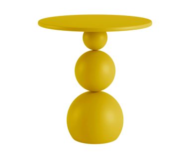 Столик кофейный дизайнерский Bolla (Бола) эксклюзив 2 желтый RAL 1004 МДФ