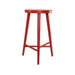 Дизайнерский стильный полубарный стул №3 красный Ral 3020, премиум, ручная работа