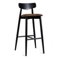 Дизайнерский стильный барный стул Dan черный, премиум, ручная работа