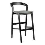 Дизайнерський стильний стілець барний Floki New чорний, преміум, ручна робота