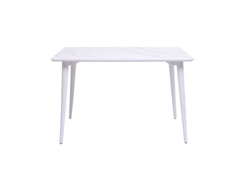 Дизайнерский стильный стол Dan 120 х 80 HPL Arpa 3346 Ker/белый, премиум, ручная работа