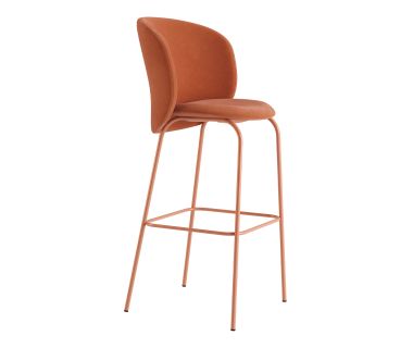 Стул дизайнерский барный Lilo (Лило) Exclusive Terracotta Velvet Стул дизайнерский барный Lilo (Лило) Exclusive Terracotta Velvet