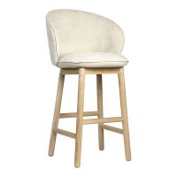 Стілець дерев'яний дизайнерський барний Stitch (Стіч) натуральний ясен / Magenta 13